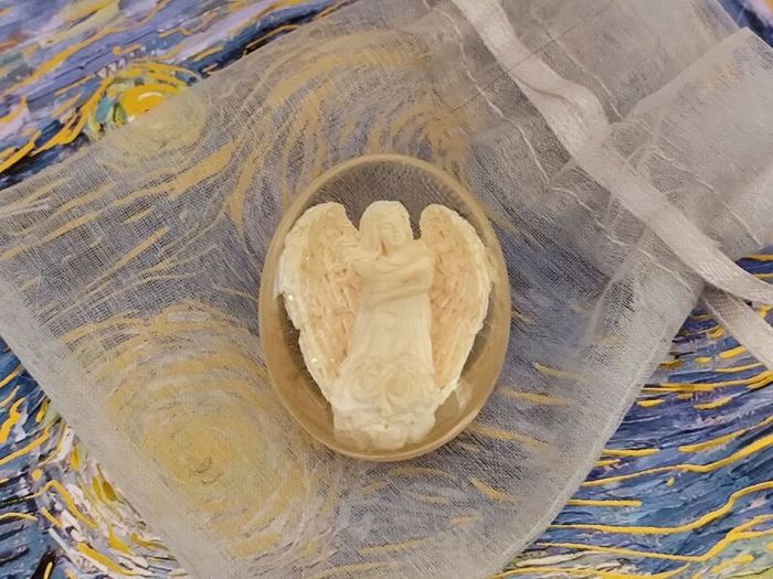 Miniature Resin Angel Figurine Includes Organza Gift Bag