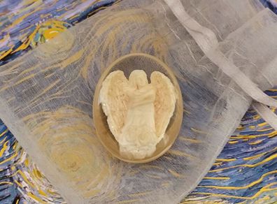 Miniature Resin Angel Figurine Includes Organza Gift Bag