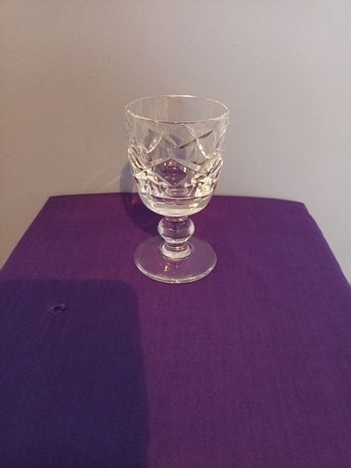3 Waterford Crystal "Kerry Pattern " Port  Glasses .
