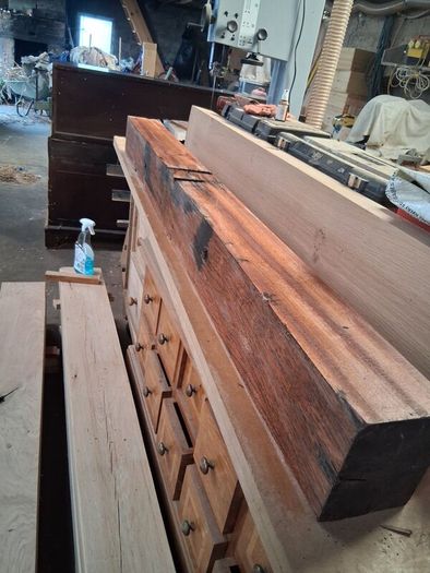 Reclaimed Jarrah wooden Beam