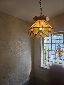 stsined glass shades