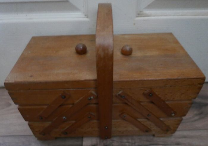 Vintage rustic wood box