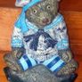Vintage 12" Cast Iron Sailor Bear Doorstop Image 6