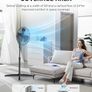 40W Pedestal Fan, 3 Speed Settings, 90 Oscillation, Adjustable Height Stand Fan, Powerful Airflow and Quiet Operation, Ideal For Home & Office, Black Image 2