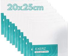 20x25cm Canvas Panels 12pcs 280GSM/ Artist Canvas Board 100% Cotton 0.3cm Thinkness/ Blank/ Triple Primed/ Acid Free/ Medium Grain