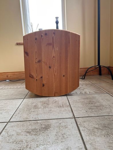 Handmade wooden doll cot