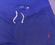 Polo Ralph Lauren Traveler Fleece Shorts Large Navy&Red Badge