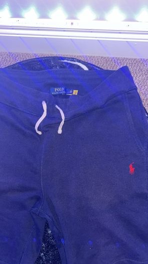 Polo Ralph Lauren Traveler Fleece Shorts Large Navy&Red Badge