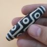 Vintage Himalayan Tibetan 9 Eyes Agate Dzi Bead Amulet Image 10