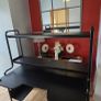 ikea Fredde Gaming Desk with Dual Screen Mounts Image 5