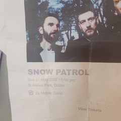 Snow Patrol x 2 tickets