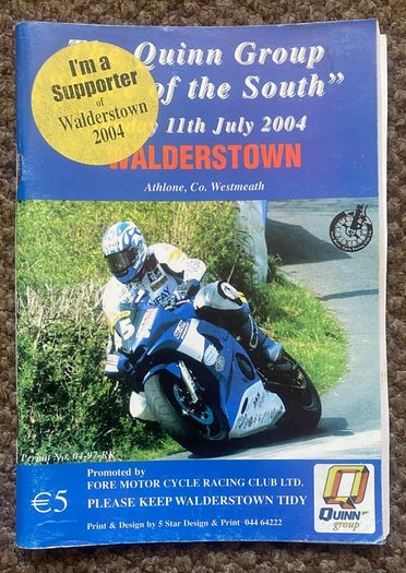 2004 ''Race of the South'' Walderstown Programme - Motorcycle - Westmeath