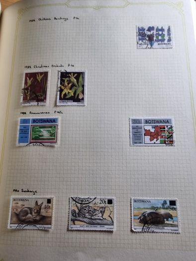Stamp album 153 Botswana, Lesotho