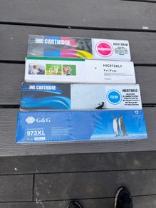 Set of Compatible HP 973XL Colour Ink Cartridges