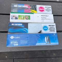 Set of Compatible HP 973XL Colour Ink Cartridges