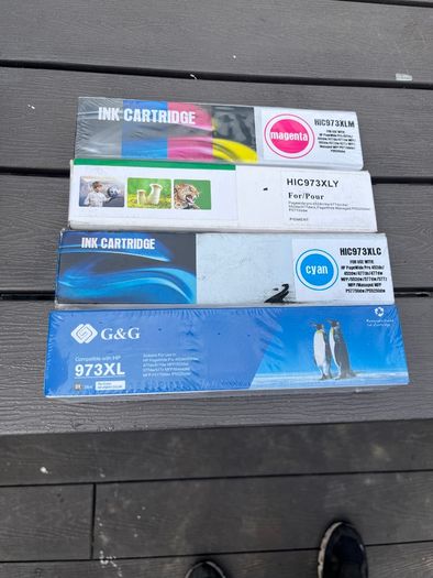 Set of Compatible HP 973XL Colour Ink Cartridges