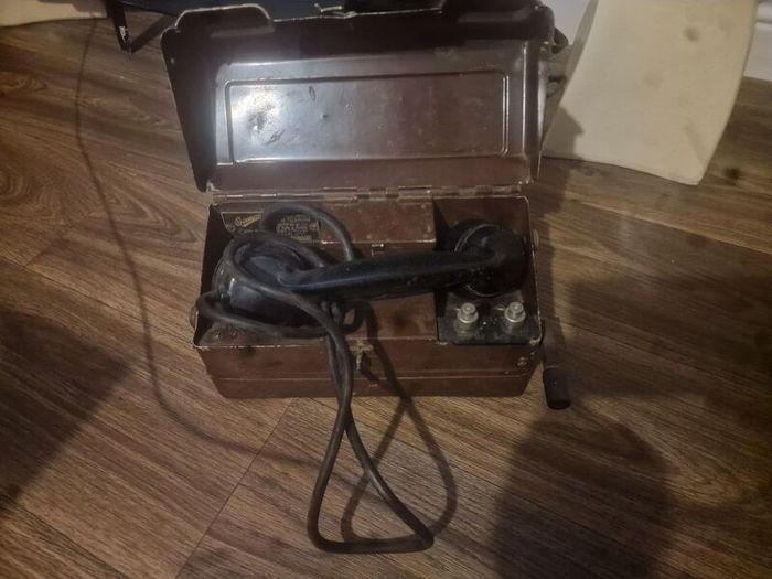 antique mining telephone