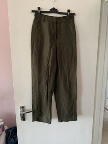 trousers linen mix khakis.