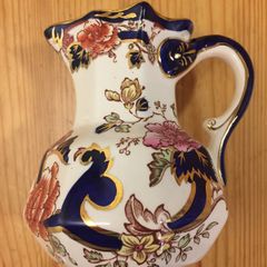 Mason's Ironstone Blue Mandalay Hydra Jug