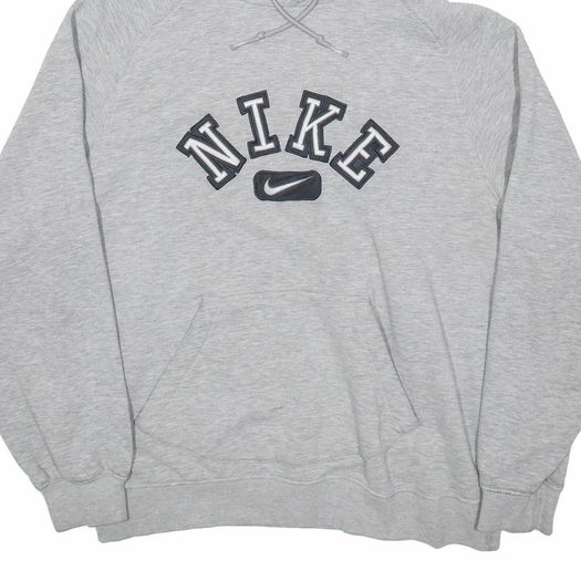 Mens vintage style grey nike hoodie
