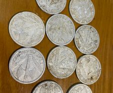Collection of 10 French 2 Franc coins - 1943-1944