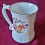 Royal Stuart By Royal Tara Bone China Gold Gilt Large Floral Tankard / Vase Made In Galway Ireland Image 6