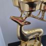 Vintage Solid Brass Deer Reindeer Candelabra Image 5