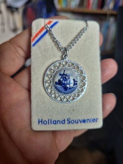 Vintage Dutch Necklace with Windmill