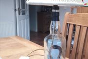 Upcycled "Old Horseshoe" Kentucky Bourbon Whiskey Bottle Lamp
