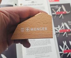 Vintage Wenger Wooden Display Unit Discontinued for Collectable Swiss Army Knife Display