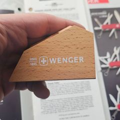 Vintage Wenger Wooden Display Unit Discontinued for Collectable Swiss Army Knife Display
