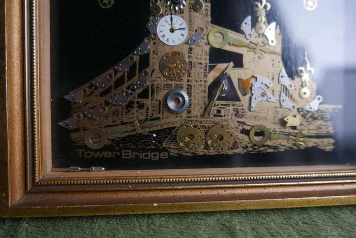 Tower Bridge Framed Decorative Clock type art