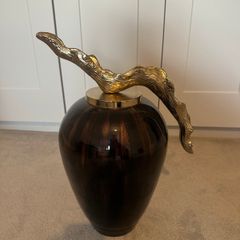 Mindy Brownes Bronze & Gold Decorative Urn