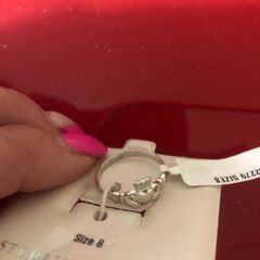 Ladies sliver claddagh ring size 8