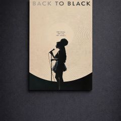 Unique Limited Edition Back to Black Inspired Canvas