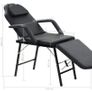 Adjustable Faux Leather Massage Table For Cosmetic with Salon Chair Black Image 8