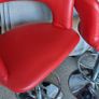 Red/ Chrome Stools Image 5