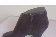 Cefalu Xelipe Burgundy Leather Ankle Boots EU32 UK13 Snakeskin Effect BNIB