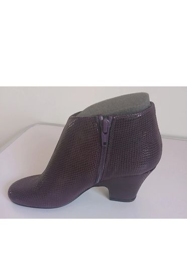 Cefalu Xelipe Burgundy Leather Ankle Boots EU32 UK13 Snakeskin Effect BNIB