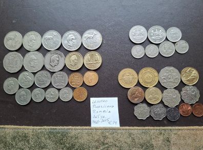 Lesotho & Swaziland & Zambia. A Lot of 265 grams (1968-2018)