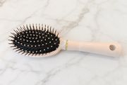pink hairbrush