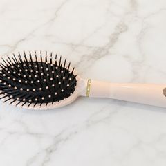 pink hairbrush