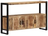 Side Cabinet 120x30x75 cm Solid Mango Wood
