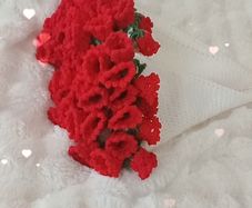 Beautiful handmade Tulip flower bouquet blanket