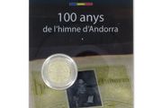 Andorra 2 Euro Commemorative Coin 2017 - 100 Years of the Andorra Anthem. Blister Card. BU