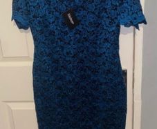 Brand new Teal lace dress size 14