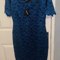 Brand new Teal lace dress size 14