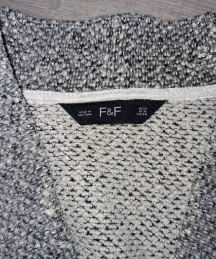 F&F Long Line Cardi Jacket - Size - U.K.20