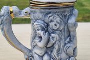 Ceramic beer mug from the Italian manufacturer Capodimonte.