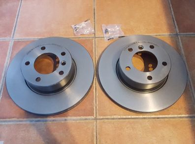 BMW E39 Front Brake Discs BREMBO 296mm UV Coated, High Carbone